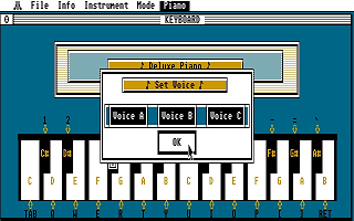 Deluxe Piano atari screenshot